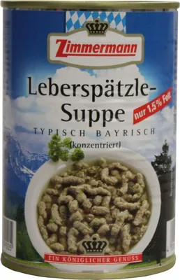 Produktbild von Zimmermann Leberspätzle-Suppe 400ml