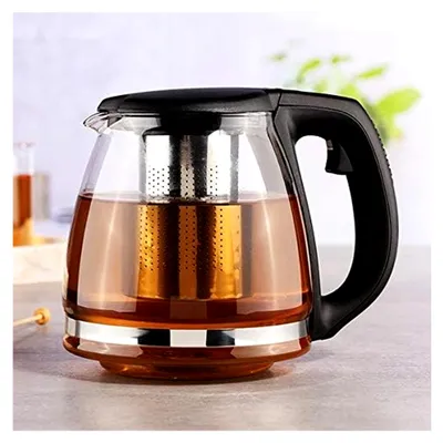 Produktbild von Teekanne aus Glas mit Edelstahlfilter, 1,2 Liter, zeitloses Design