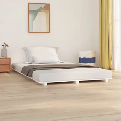 Obrázek produktu pro Maison Exclusive – masivní dřevěná postel bílá 135 x 190 cm borovice