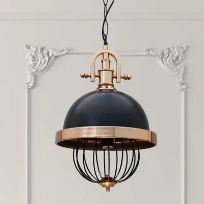 Produktbild von Richae Hängelampe Schwarz Metall Modern Vintage Pendelleuchte