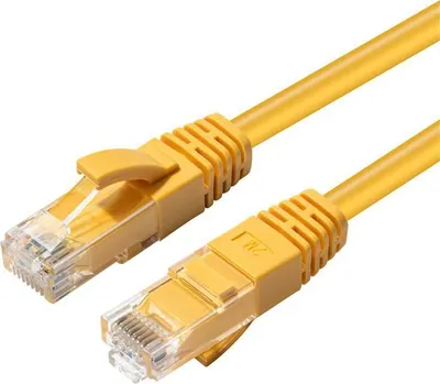 Produktbild von Microconnect MC-UTP6A03Y, 3 m, Cat6a, U/UTP (UTP), RJ-45, RJ-45, Gelb