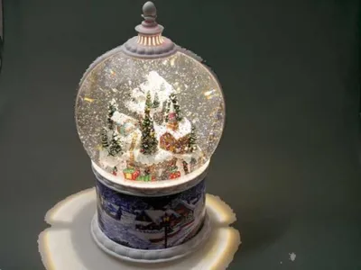 Weihnachten Schneekugel Mit Musik - 21 Cm Weihnachtslokomotive Spieluhr