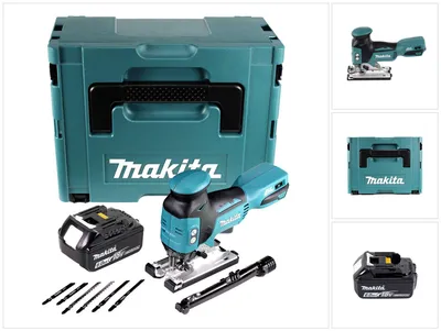 Produktbild von Makita DJV 181 G1J Akku Pendelhub Stichsäge 18 V Brushless + 1x Akku 6,0 Ah + Makpac - ohne Ladegerät