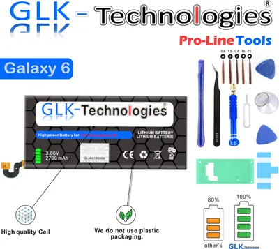 Produktbild von GLK-Technologies für Samsung Galaxy S6 akku SM-G920F EB-BG920ABE Batterie 2021 Bj