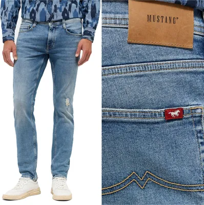 Produktbild von MUSTANG, Herren Jeanshosen, Slim fit, OREGON SLIM, W32 L32, Blau, Jeans, baggyjeans, buggy