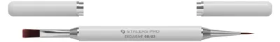Obrázok produktu pre Staleks | Dvojstranný gél lakovací štetec 10 mm - 10 mm - 50 g - Syntetické vlákna - Pre presné línie