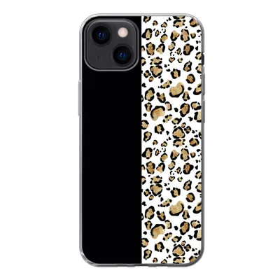 Produktbild von MuchoWow® Handyhülle Schutzhülle Hülle für iPhone 13 Panther Druck - Tiere - Aquarell Silikon Softcase Handy Hülle - Karteninhaber