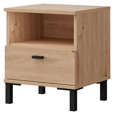 Produktbild von Jinja - Nachttisch, 39x35x45h cm Eiche Braun, eine Schublade