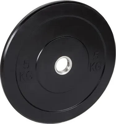 Produktbild von Bumper Plates schwarz 5 kg
