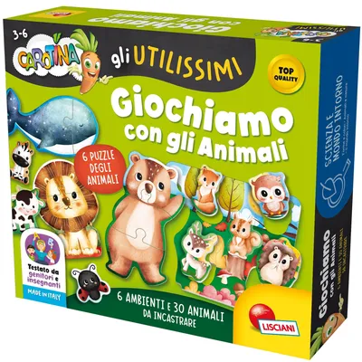 Immagine prodotto di Lisciani Giochi - Carotina: Giochi utili, divertimento con gli animali