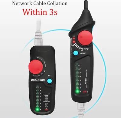 Obrázok produktu pre MAXRIENY FWT82 Digitálny a analógový dvojrežimový sieťový kábel Tracker Wire Toner RJ45 RJ11 Ethernet LAN Tracer Analyzer Detector Line Finder Sledovanie káblov