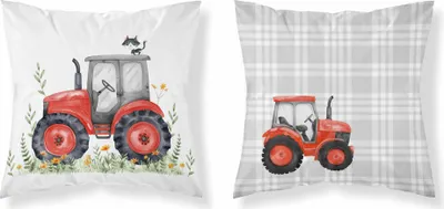 Produktbild von Kissenbezug, Baumwoll-Kinderkissenbezug 40x40 psba 0049a Traktor