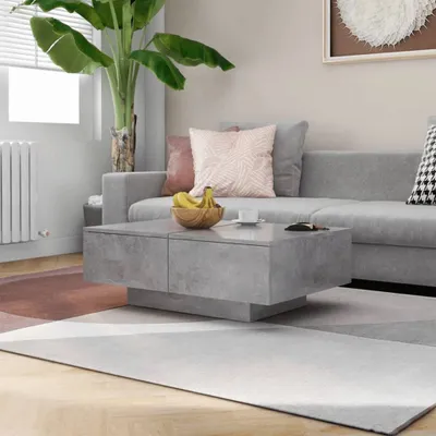 Obrázok produktu pre Prolenta Premium konferenčný stolík betón sivá 90x60x31 cm materiál na báze dreva