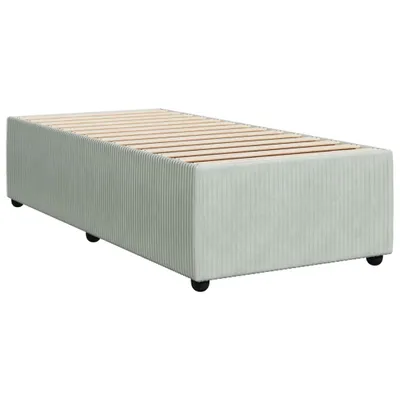 Produktbild von Bettgestell ohne Matratze Hellgrau 80x200 cm Samt