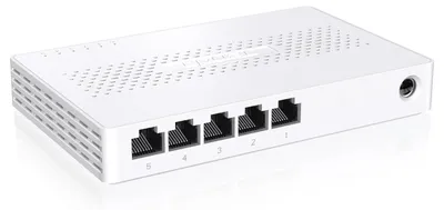 Produktbild von Tenda Switch 2.5 Gigabit 5-Port Netzwerk Switch 2.5 Gbit LAN Verteiler Weiß