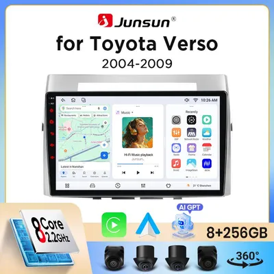 Immagine prodotto di Autoradio wireless con CarPlay e Android Auto - Schermo touchscreen IPS da 9 pollici - 8 GB di RAM, 256 GB di memoria interna