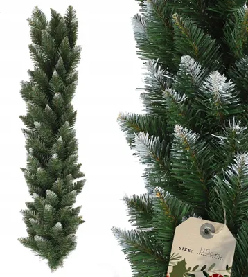 Obrázok produktu pre Vianočná girlanda - Dekorácia - Zasnežená - 110 cm - Bez osvetlenia