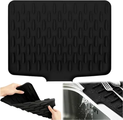 Imagen del producto de Alfombrilla de silicona apta para uso alimentario, resistente al calor, de 40x30 cm, para la cocina
