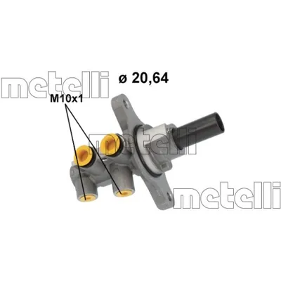 Produktbild von METELLI 05-1232 Bremszylinder Hauptbremszylinder für TOYOTA Yaris Schrägheck (P9) Yaris / Vios Limousine (P9)
