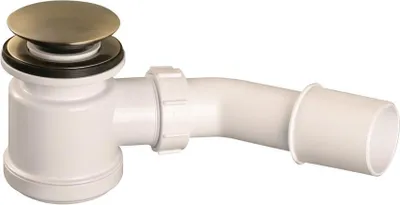 Productafbeelding van Click-Clack doucheput, 50 mm, kleur: antiek messing
