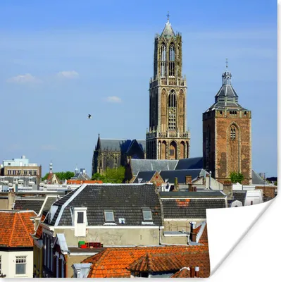 Produktbild von MuchoWow® Poster Stadt - Utrecht - Domturm 100x100 cm - Babyzimmer