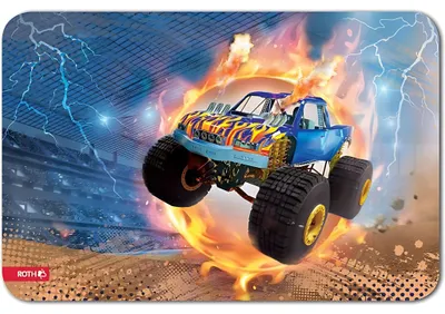 Produktbild von ROTH Schreibunterlage "Monstertruck" Kunstleder