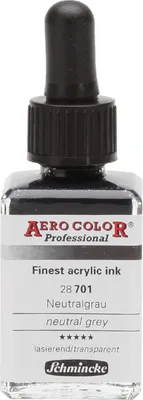 Zdjęcie produktu dla Schmincke - AERO COLOR Profesjonalna farba do aerografu 28ml neutralny szary