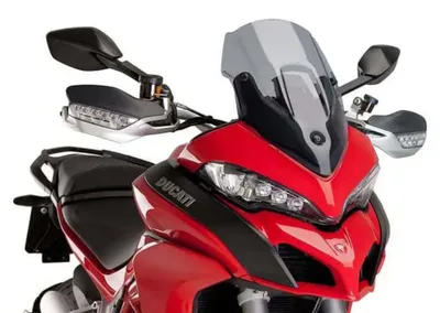Produktbild von Motorrad-Windschutzscheibe Puig Racing in Rauchfarbe