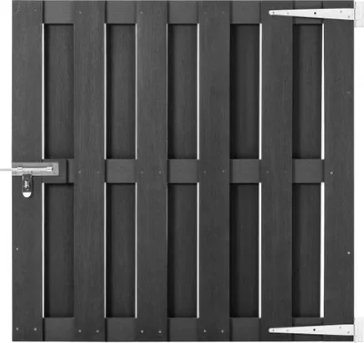 Produktbild von Gartentor WPC 100 x 100 cm Grau