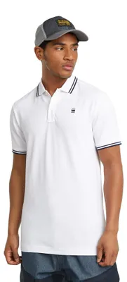 Image de G-star Dunda Polo à manches courtes Blanc XL Homme Blanc XL
