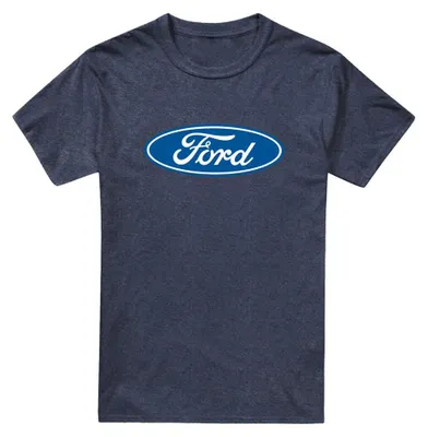 Productafbeelding van Ford - "Dimensional" T-shirt voor heren/dames, uni, melange, model TV33893 (maat L) (marineblauw)