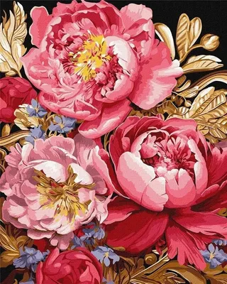 Immagine prodotto di Dipingere con i numeri - Ispirazione floreale 40x50 cm - Ideyka