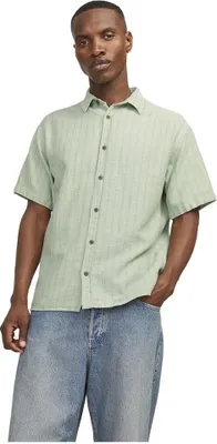 Image de Jack & Jones Oshua Structure Chemise à manches courtes Vert L Homme Vert L