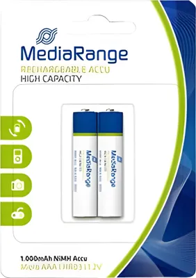 Produktbild von MediaRange Batterie wiederaufl. NiMH-Akkus Micro AAA/HR03 2x