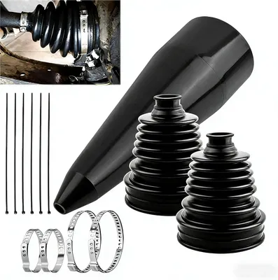 Productafbeelding van Aandrijfasbeschermhoezen, 2 stuks, van elastisch rubber, voor voertuigonderhoud