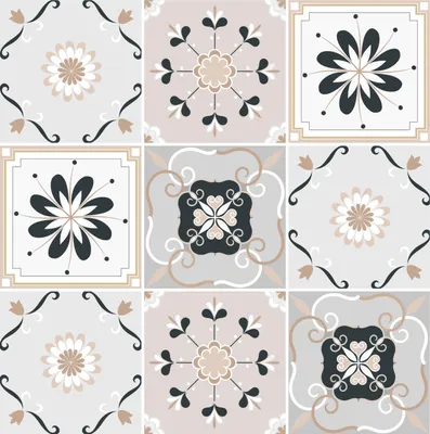 Immagine prodotto di HUBDECO - Adesivi per piastrelle - Decorazioni per cucina e bagno - Piastrelle adesive - Decorazioni murali - Pellicola adesiva per cucina - Decorazioni per parete posteriore della cucina - Piastrelle autoadesive - 9 pezzi - Fiori beige - 20x20 cm