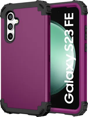 Produktbild von Handyhülle für Samsung Galaxy S23 FE Hybrid 3 in 1 PC TPU Stossfest Robust Hülle Lila
