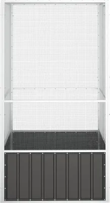Produktbild von vidaXL Vogelkäfig Anthrazit 111x107x211,5 cm Verzinkter Stahl