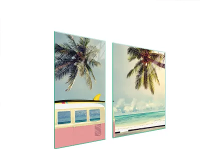 Immagine prodotto di Piastre copri fornelli 2 pezzi 90x52 Vetroceramica copri piano cottura vetro tagliere auto spiaggia