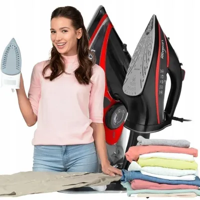 Obrázok produktu pre Lehmann Strokkur V2, parný žehlič s keramickou žehliacou plochou, 3000 W, 9 funkcií, s funkciou proti odkvapkávaniu