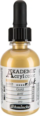Produktbild von Schmincke Akademie Acryl color Ink 50ml Gold 23801024