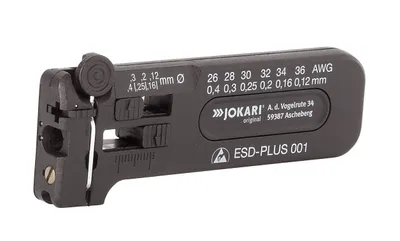 Produktbild von JOKARI Mikro-Präzisions-Abisolierwerkzeug 001 AWG 36 bis 26/012 bis 0,40 mm ø