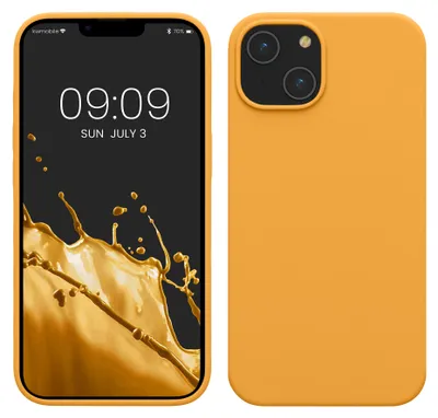 Produktbild von kwmobile Handyhülle für iPhone 14 Hülle, für iPhone 14 Case - Hülle Silikon - kabelloses Laden - Mango