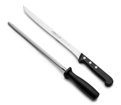 Produktbild von Messer- und Kettenset aus Edelstahl Arcos Universal 285500 und Polyoxymethylen mango Set à 2 Stück im Karton