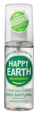 Zdjęcie produktu dla Happy Earth - Dezodorant w sprayu, bezzapachowy, 100 ml