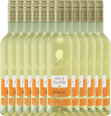 Produktbild von 12er Vorteils-Weinpaket - Riesling süss und fruchtig - Maybach