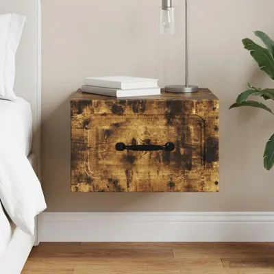 Immagine prodotto di Maison Exclusive - Comodino da parete in rovere affumicato 34,5 x 33 x 20 cm