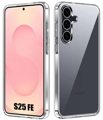 Image de Coque pour Samsung Galaxy S25 FE, Protection Silicone Transparent Antichoc Anti-Rayures Slim Léger