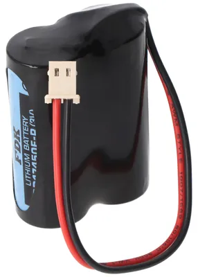 Produktbild von Speicherbatterie 6V ersetzt Visonic 103-302891, GP2CR123A-C, 103-302915, EVE2CR17450-C - 2500 mAh