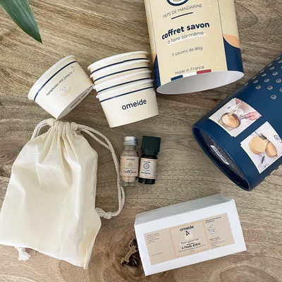 Image de Coffret Savon Omeide - Peps De Mandarine - Graine Creative